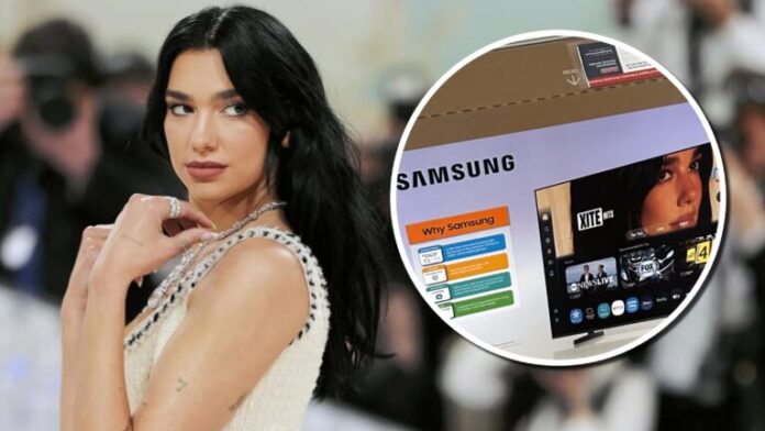 Dua Lipa demanda a Samsung por uso no autorizado de su imagen en cajas de televisores