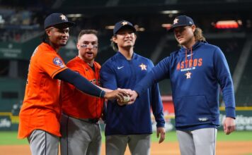 Noche de historia en Arlington: Los Astros sellan un no-hitter combinado con un debut de un dominicano Noche de historia en Arlington: Los Astros sellan un no-hitter combinado con un debut de leyenda