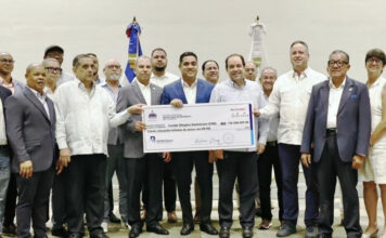 Deportes completa entrega de RD$893 millones para preparación de atletas rumbo a Santo Domingo 2026 Previamente, la institución había entregado RD$743,650,000 en cuatro partidas dirigidas a los trabajos organizativos y de entrenamiento de los atletas dominicanos.