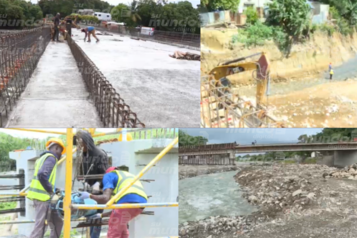 Puente de Los Hierros registra avances; transformará conexión entre comunidades de Baní