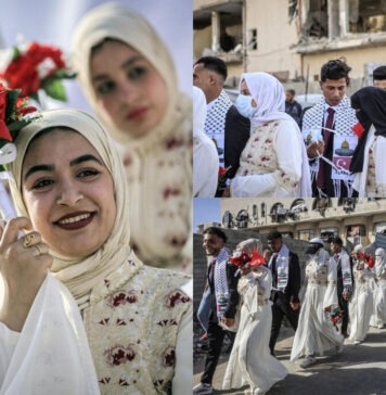 Boda colectiva en una Gaza en ruinas, un festejo para «seguir viviendo» Alí Mosbeh cuenta que le llamaron y le dijeron que él era uno de los cincuenta jóvenes hombres seleccionados.