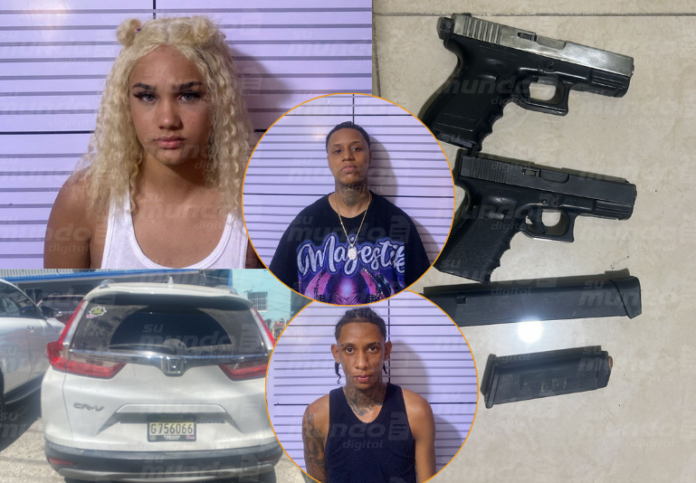 Apresan a “Macha” y otros dos jóvenes; ocupan dos armas de fuego y una jeepeta en Boca Chica
