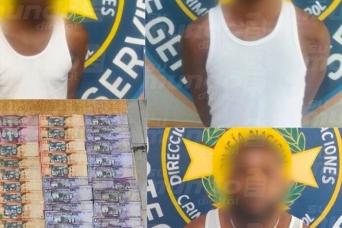 Policía Nacional apresa a tres hombres acusados de asalto a colmado en Cabral, Barahona