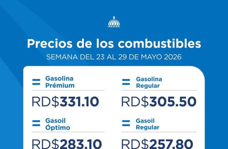 Gobierno congela combustibles y GLP con subsidio de RD$1,588.5 millones