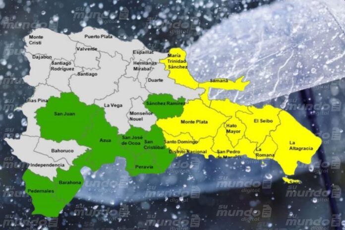 COE aumenta niveles de alerta en 18 provincias por lluvias asociadas a vaguada y onda tropical