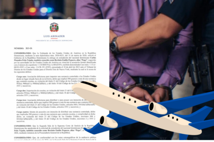 Abinader autoriza extradición de dominicano requerido por la justicia de Estados Unidos