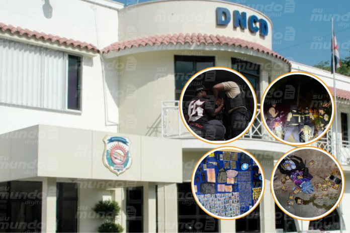DNCD ocupa 7,538 gramos de drogas en SDN y arresta a 27 personas