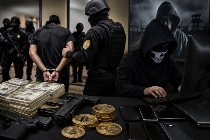 Como resultado de la operación, fueron arrestadas 20 personas, entre ellas cinco identificadas como cabecillas de la estructura criminal.