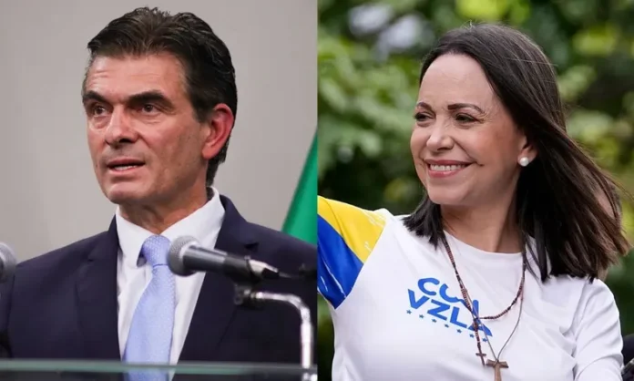 María Corina Machado respalda a Rodrigo Paz y pide defender la democracia en Bolivia